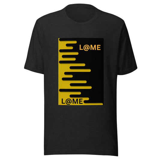 Black graphic tee featuring a bold shadow design for edgy streetwear style and comfort.