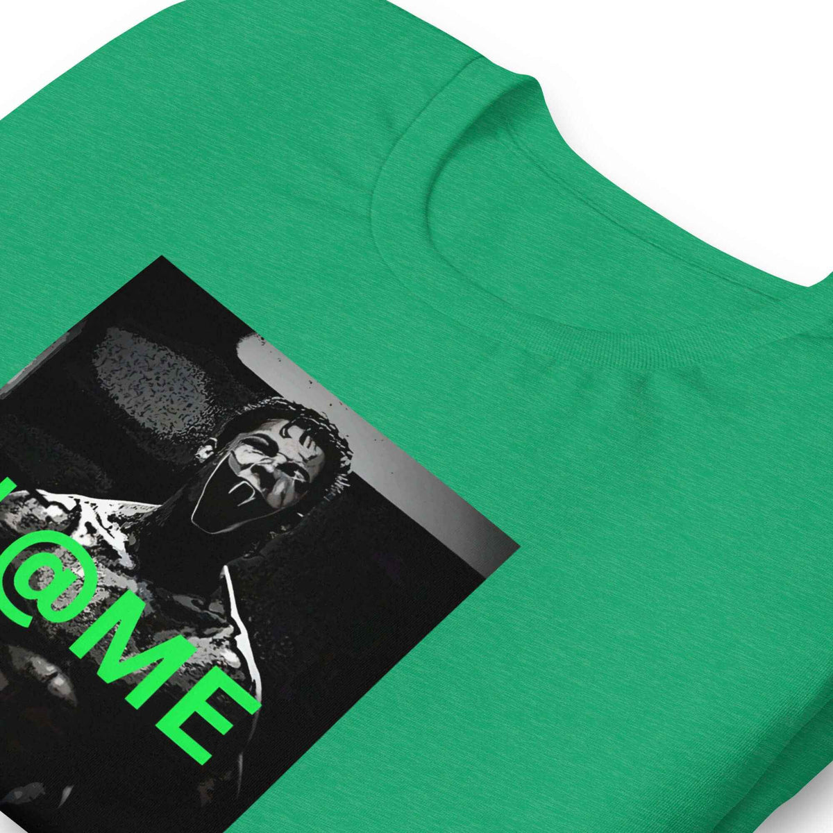 L@ME Limit Breaker Graphic T-Shirt with Neon Green Keyhole Design