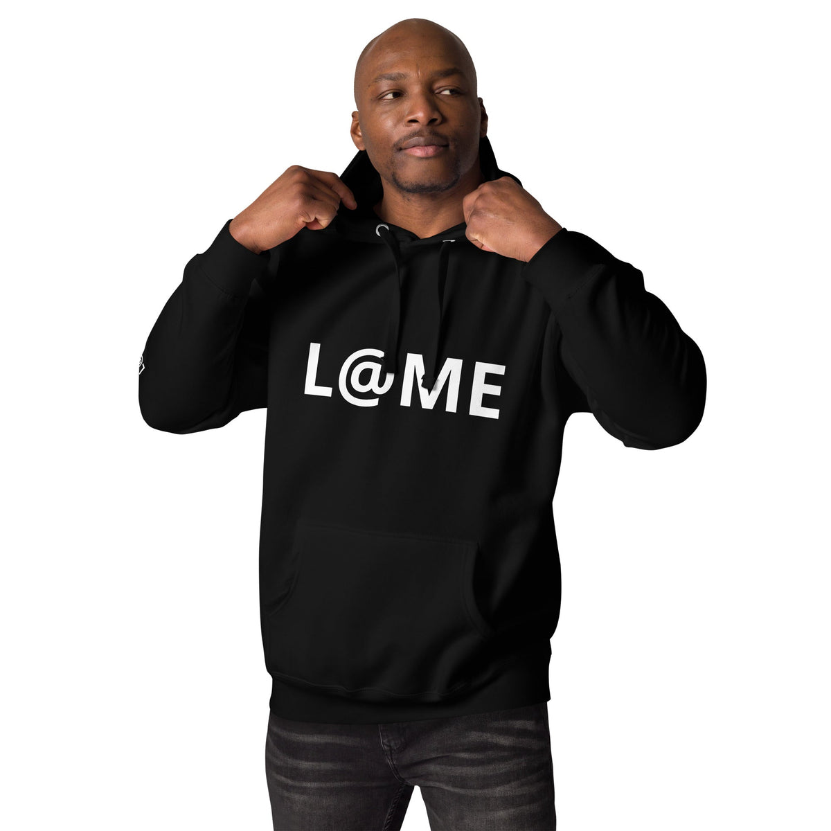 L@ME unisex premium pullover hoodie in black