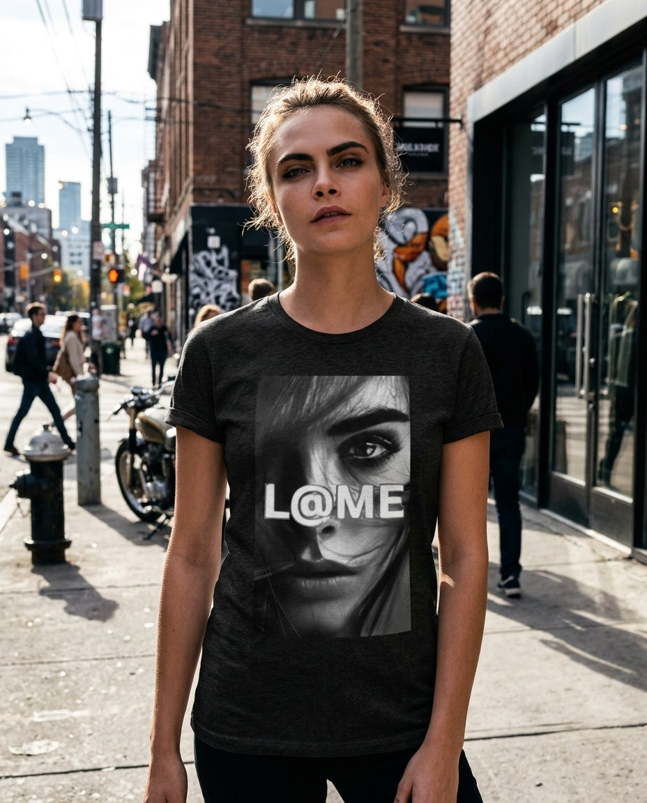 Elevate Your Style with the Monochrome Graphic Tee – Bold Grayscale Design