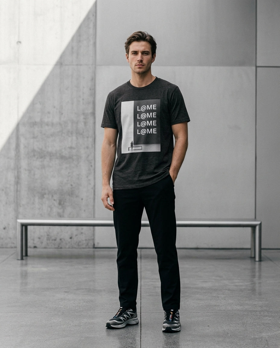 Monochrome Graphic Tee lifestyle shot