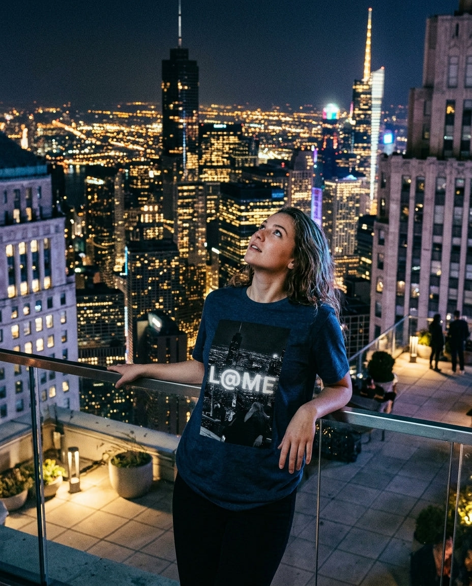 Illuminate Your Style with the City Lights Graphic Tee