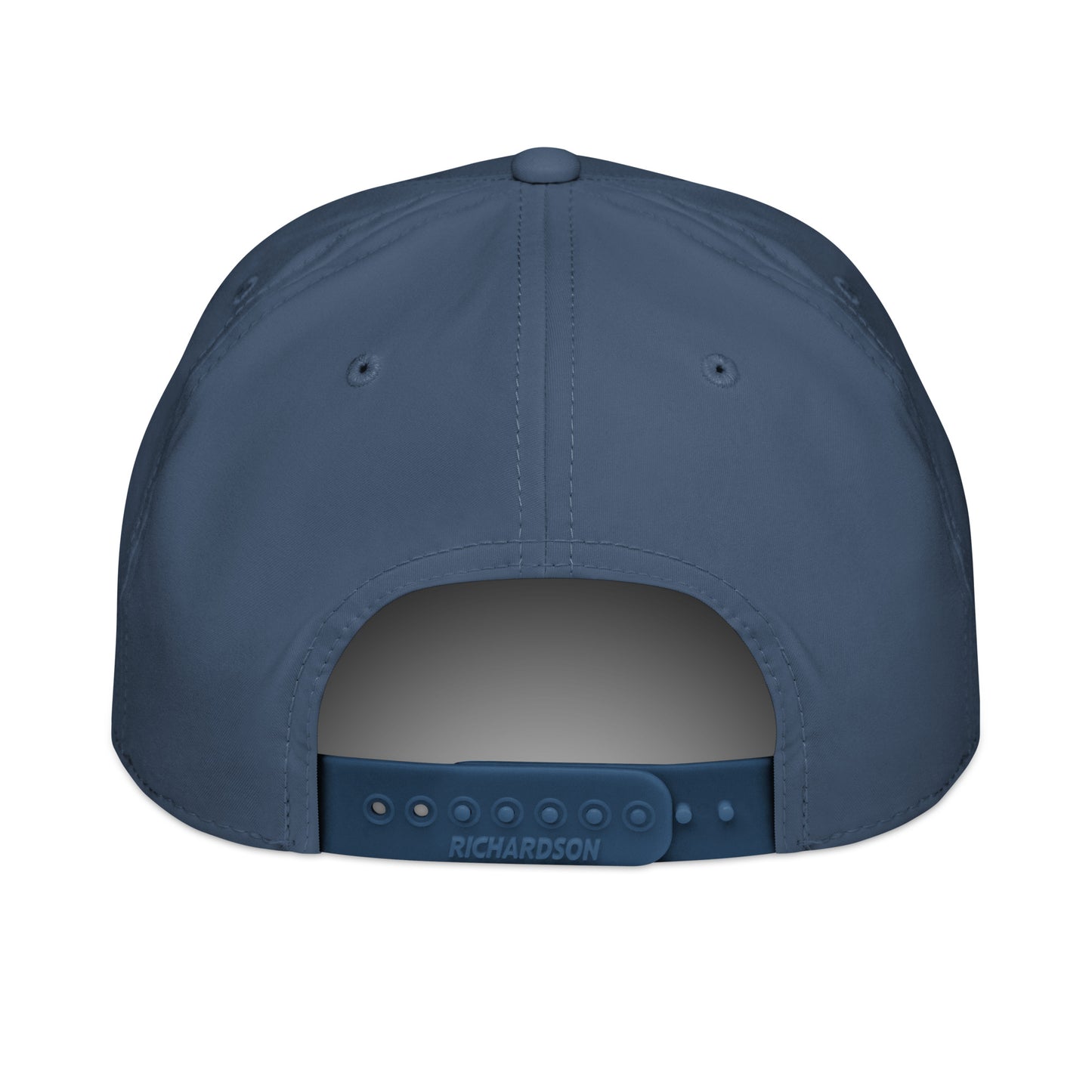 A midnight navy cap with a braided rope detail and bold logo embroidery.