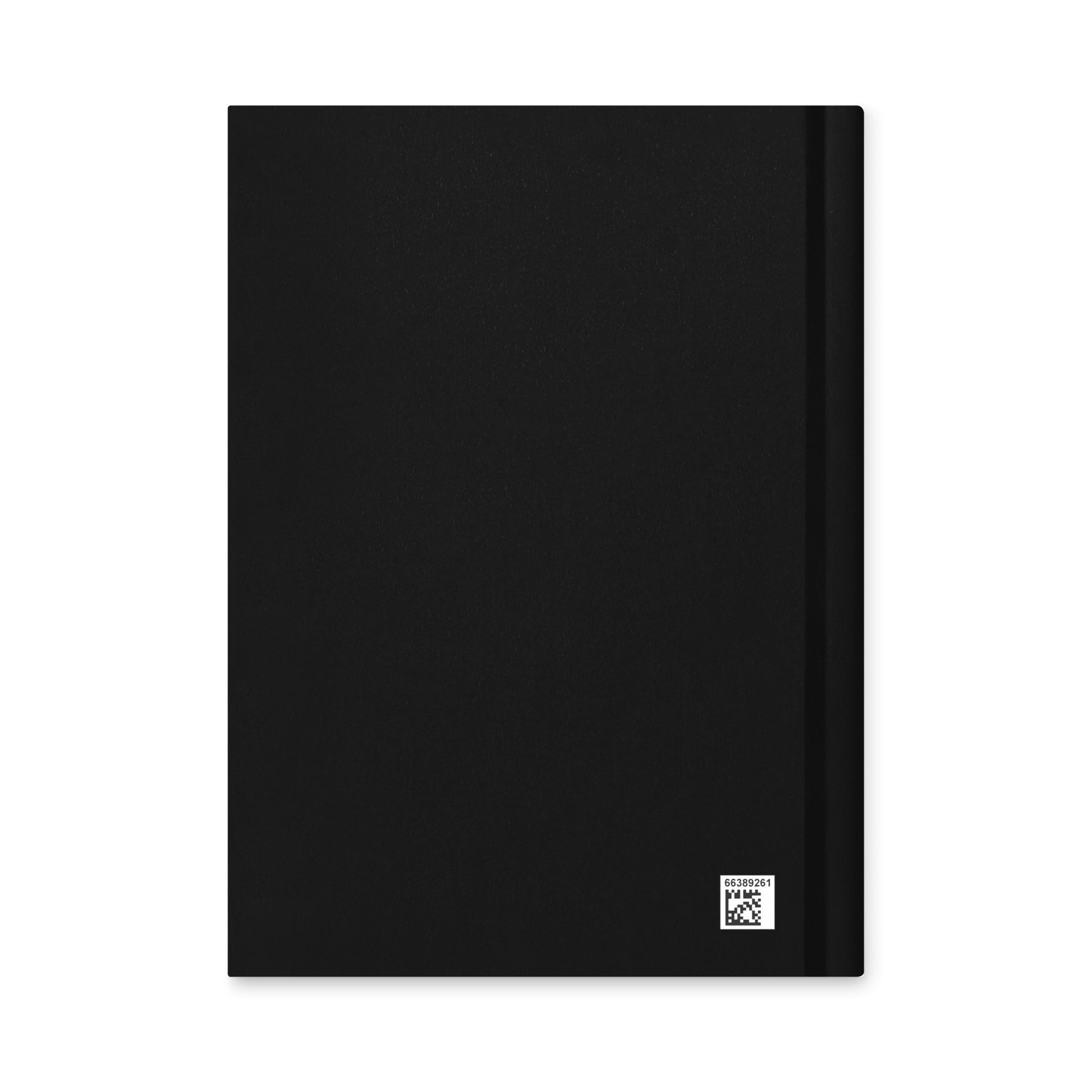 Matte black hardcover journal with gold tarot-style "Veil" artwork and lined pages.
