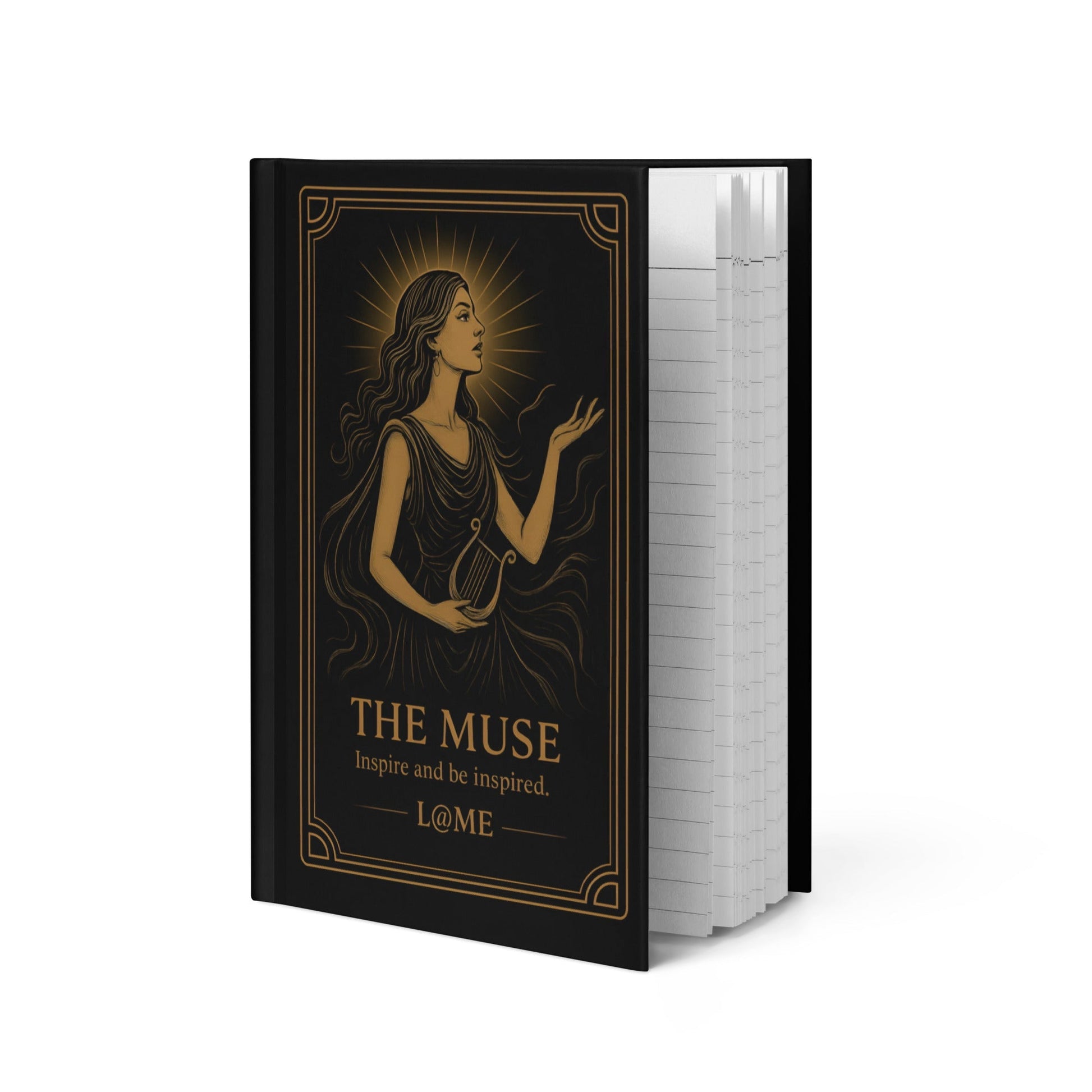 L@ME Hardcover Journal – Matte Black with Gold Tarot Artwork 12 £ POSTCARD Notebooks L@ME L@ME