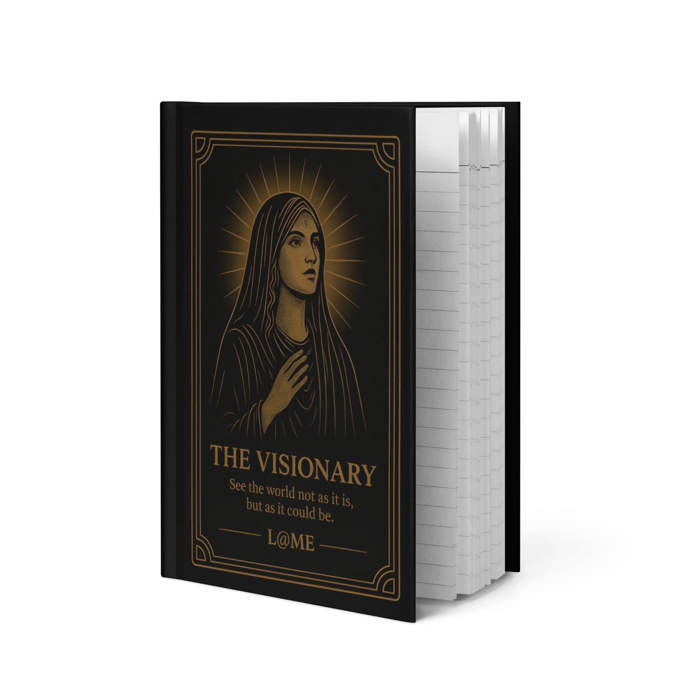 L@ME Hardcover Journal – Matte Black with Gold Tarot Artwork 12 £ POSTCARD Notebooks L@ME L@ME