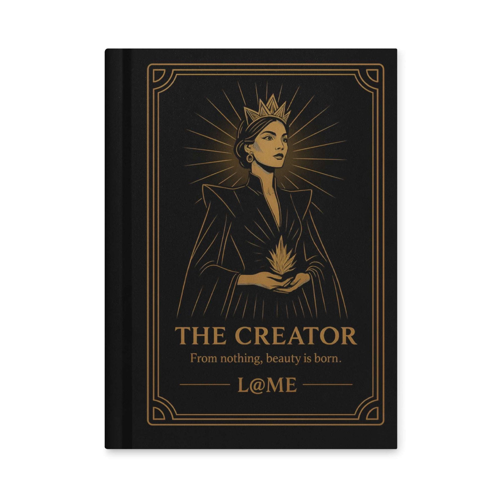 L@ME Hardcover Journal – Matte Black with Gold Tarot Artwork 12 £ POSTCARD Collection all for Inkybay L@ME L@ME