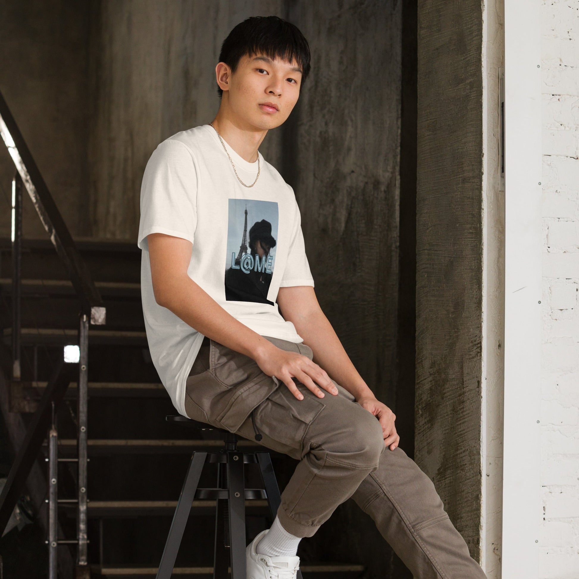 L@ME Black Paris Aesthetic Tower Graphic Tee Premium Cotton 26 £ L@ME