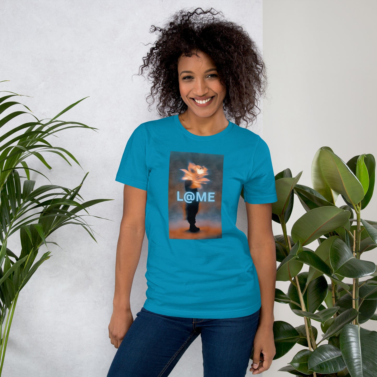 A soft cotton tee featuring a floral design symbolizing growth and resilience.