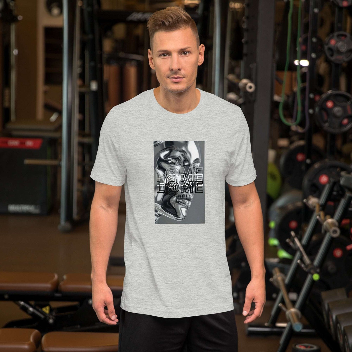 Chrome Mirage T-Shirt | Metallic Graphic Cyberpunk Style 26 £ T-SHIRT L@ME