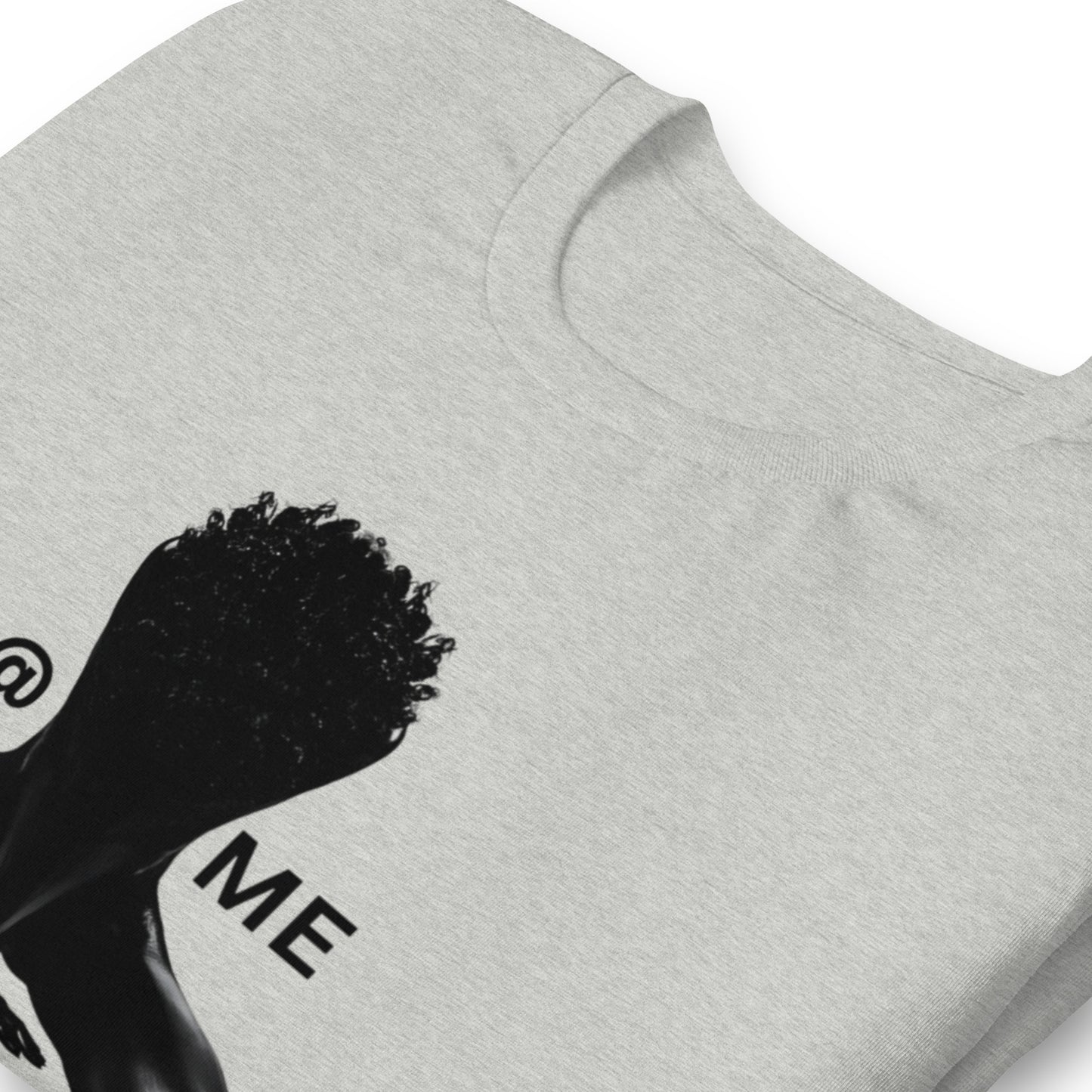Black L@ME tee with a bold fallen wings silhouette on the front.