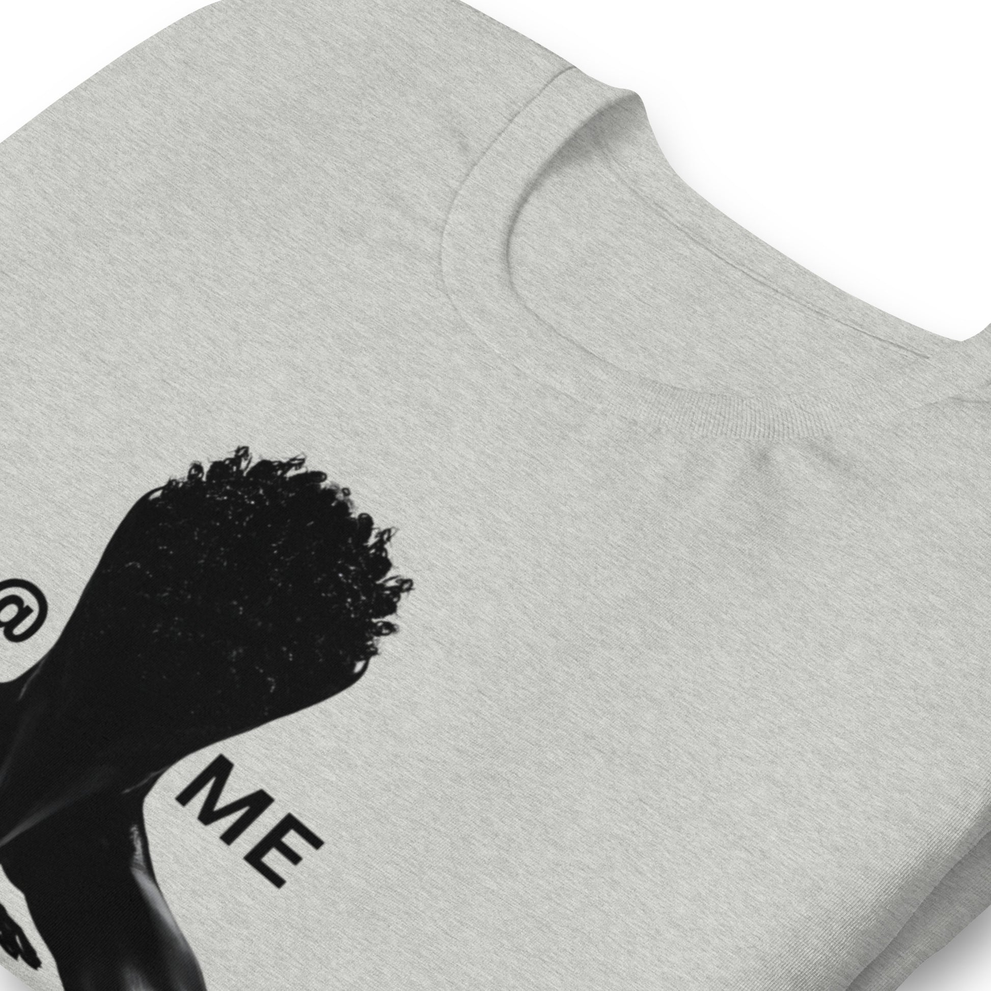 Black L@ME tee with a bold fallen wings silhouette on the front.