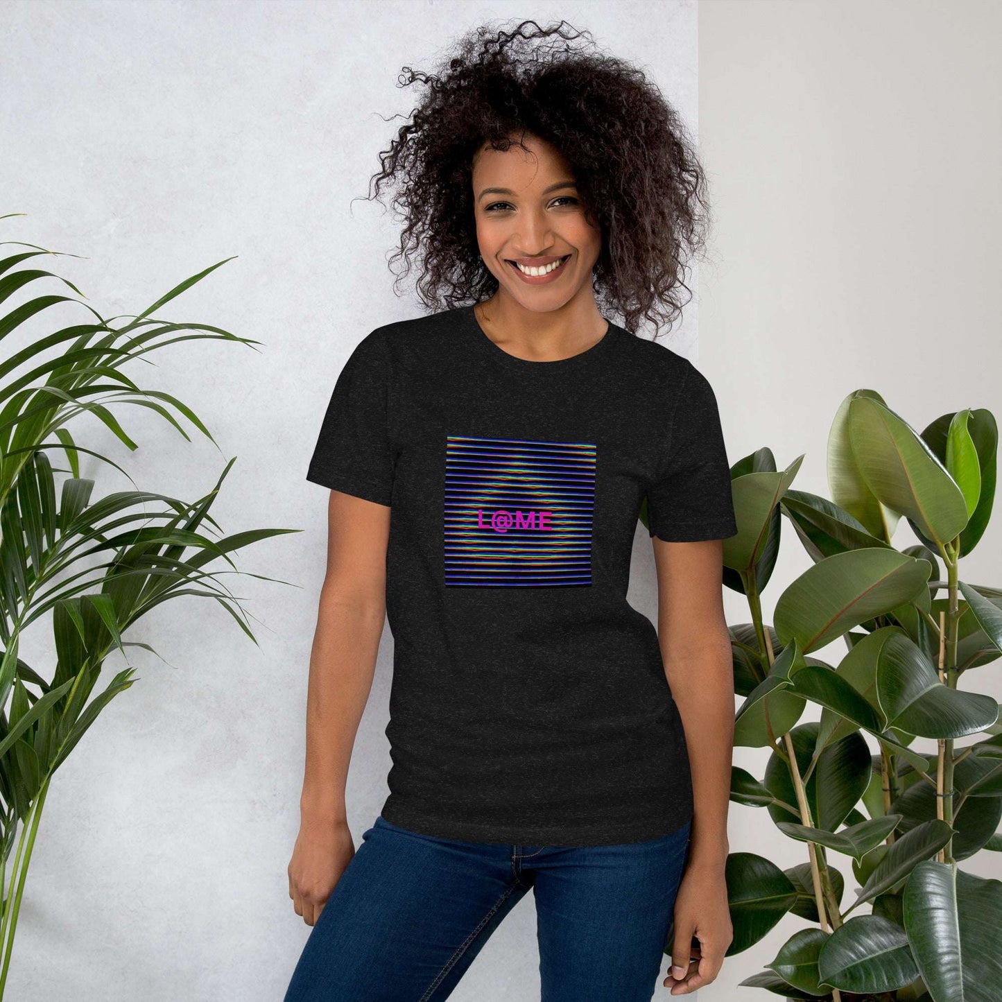 L@ME Black Cyber Glitch Art Graphic Tee | Premium Cotton 26 £ L@ME