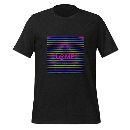 L@ME Cyber Glitch Art | Black | Graphic Tee
