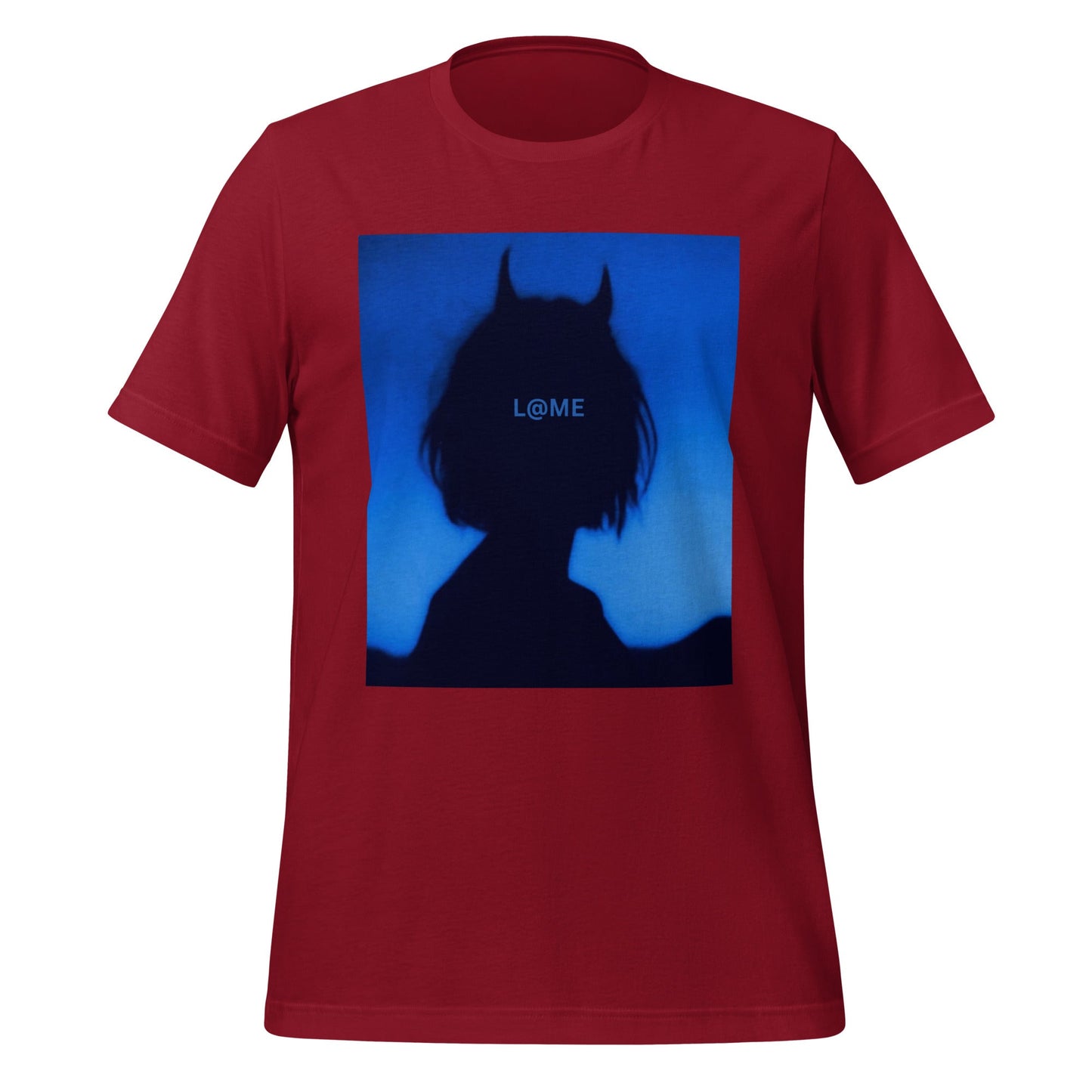 L@ME Black Devil Horns Silhouette Graphic Tee Premium Cotton 26 £ L@ME