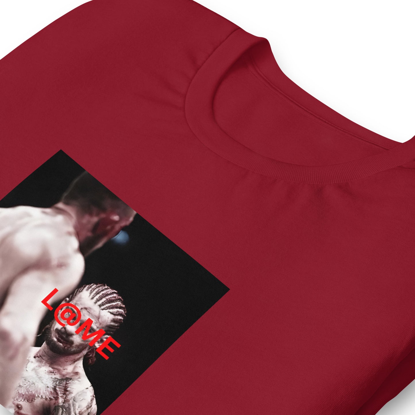Red graphic tee featuring the phrase "Impact Zone" with a bold design and relaxed fit.
