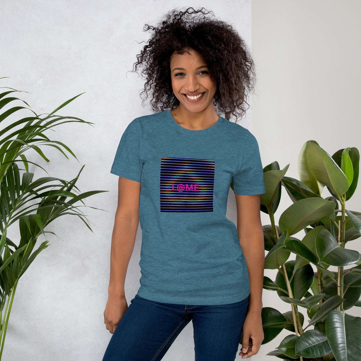 L@ME Black Cyber Glitch Art Graphic Tee | Premium Cotton 26 £ L@ME