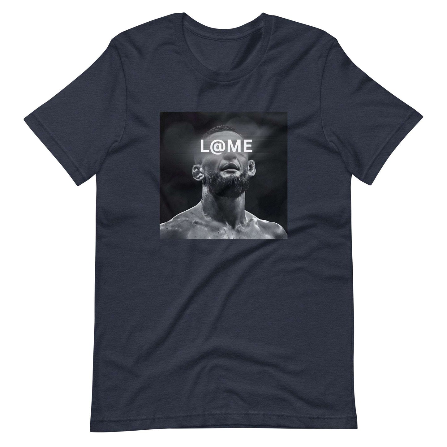 Black-and-white graphic tee featuring a portrait symbolizing determination and strength.