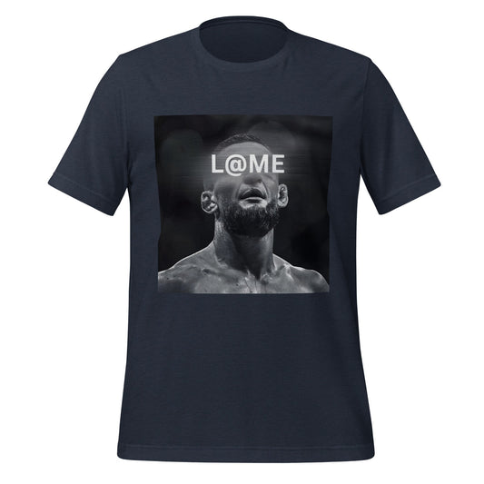 Black-and-white graphic tee featuring a portrait symbolizing determination and strength.