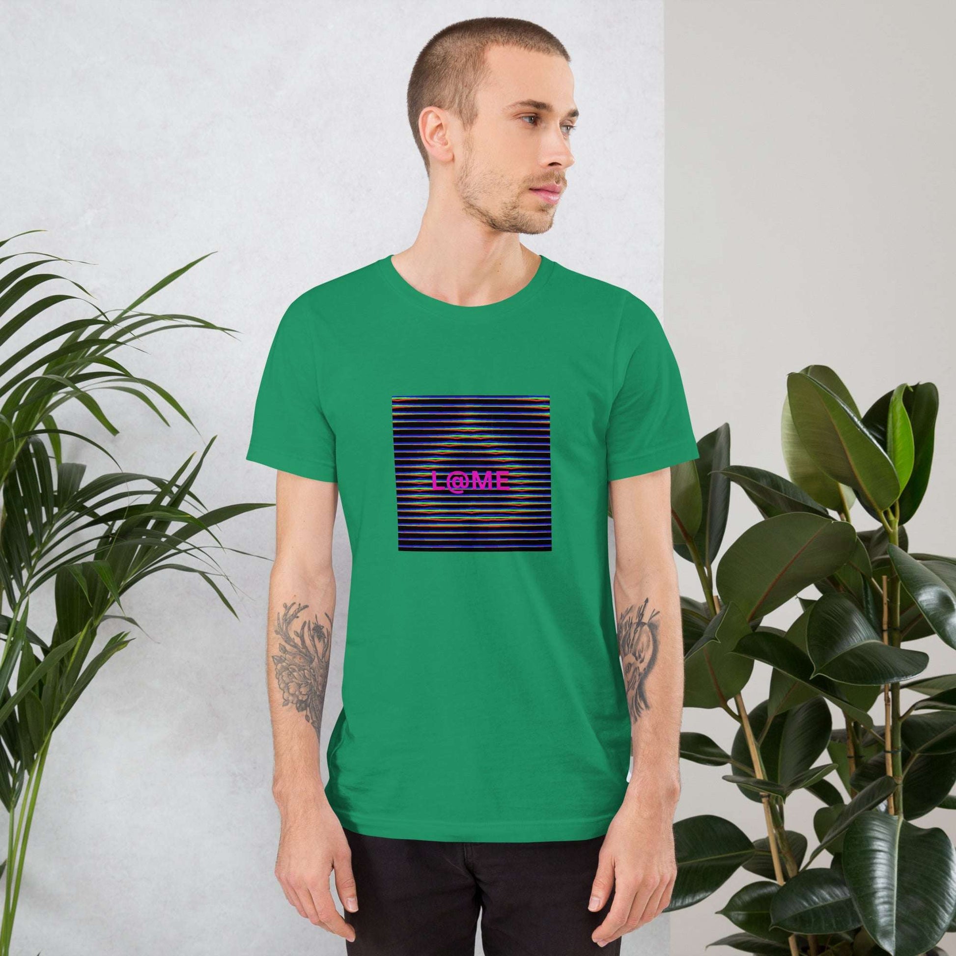 L@ME Black Cyber Glitch Art Graphic Tee | Premium Cotton 26 £ L@ME