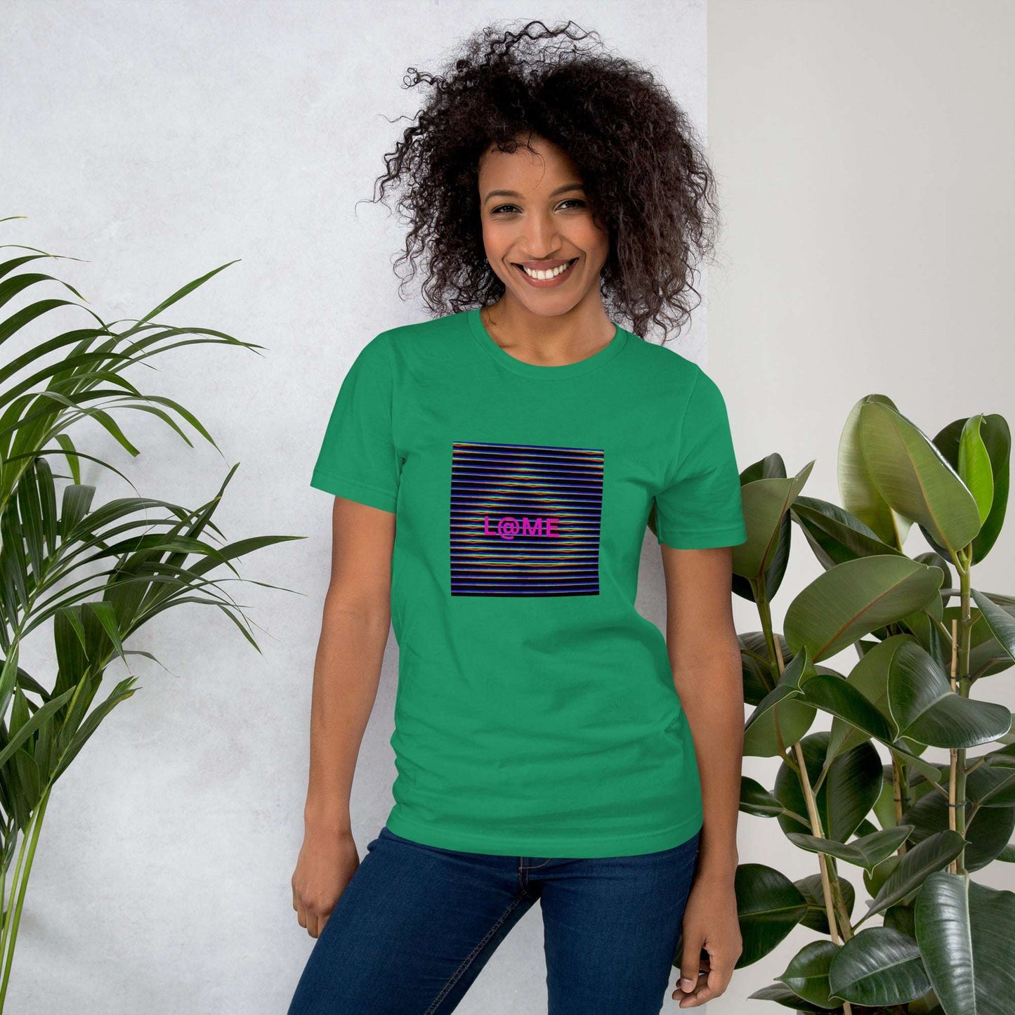 L@ME Black Cyber Glitch Art Graphic Tee | Premium Cotton 26 £ L@ME