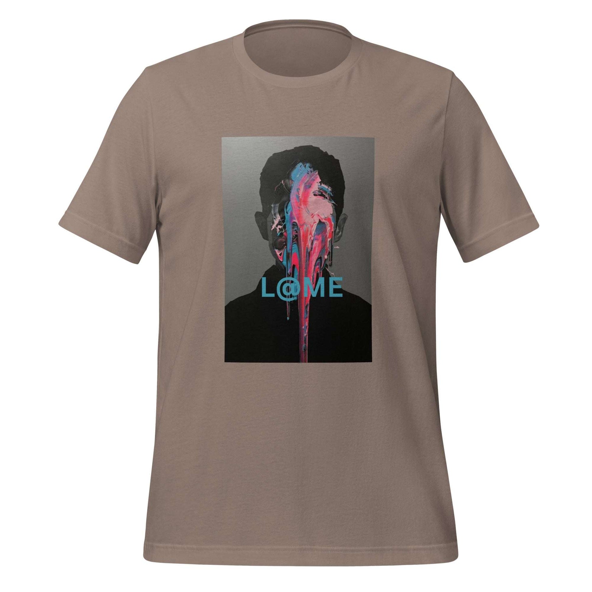L@ME Silver Paint Drip Portrait Graphic Tee | Premium Cotton 26 £ Collection all for Inkybay L@ME L@ME