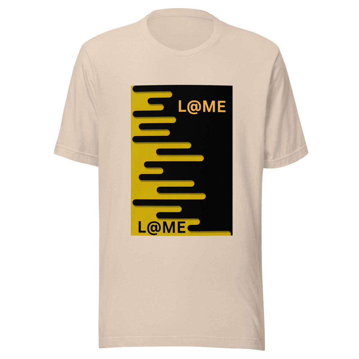 Black graphic tee featuring a bold shadow design for edgy streetwear style.