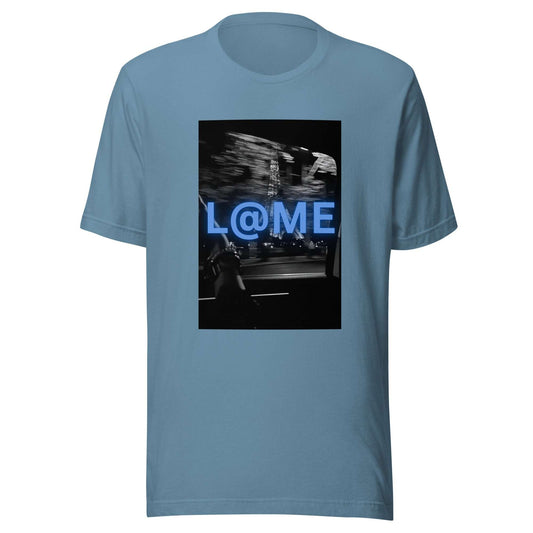 L@ME Blue Neon Motion Graphic T-Shirt | Premium Cotton 26 £ T-SHIRT L@ME