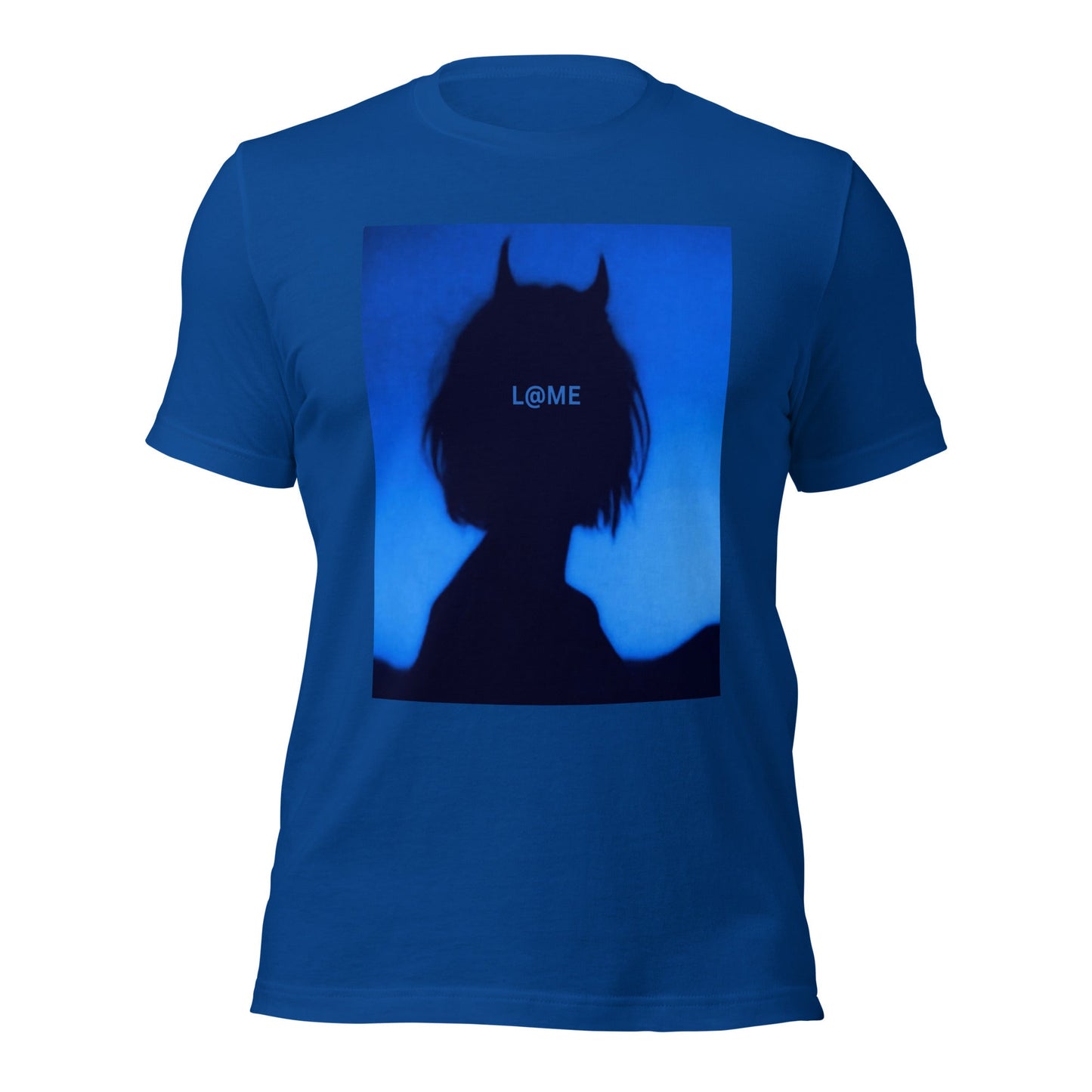 L@ME Black Devil Horns Silhouette Graphic Tee Premium Cotton 26 £ L@ME