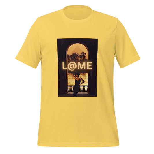Unisex black t-shirt with moonlit eclipse and bold cross design on front